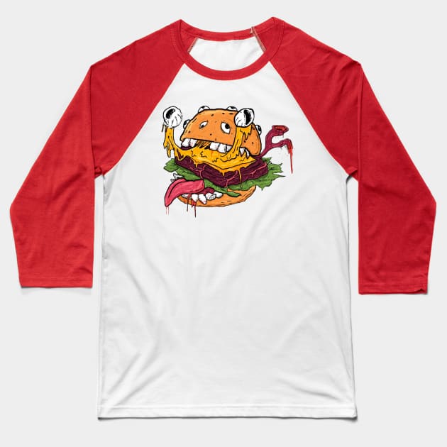 MONSTER BURG Baseball T-Shirt by Unikk.clo